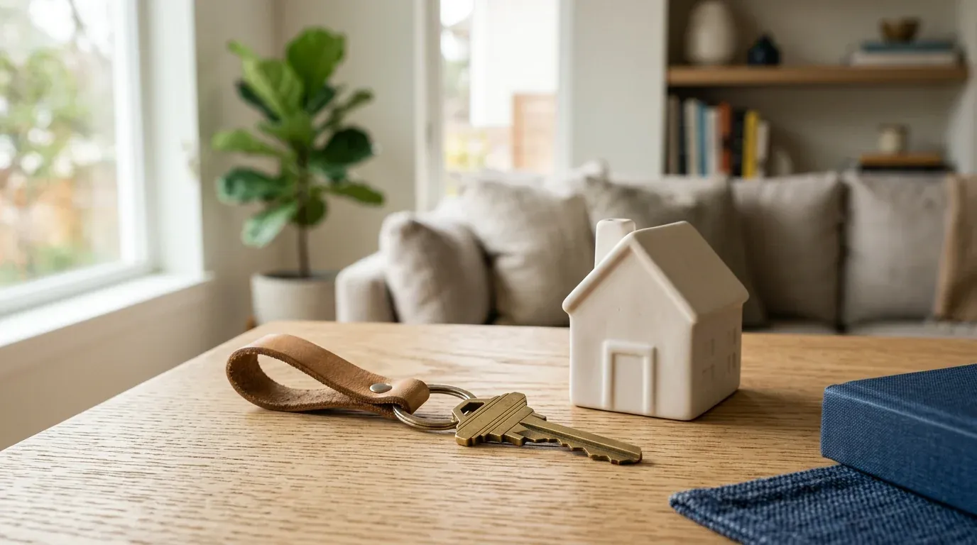 Clés du vivienda y casa miniatura — symbole de protección y multirriesgo hogar